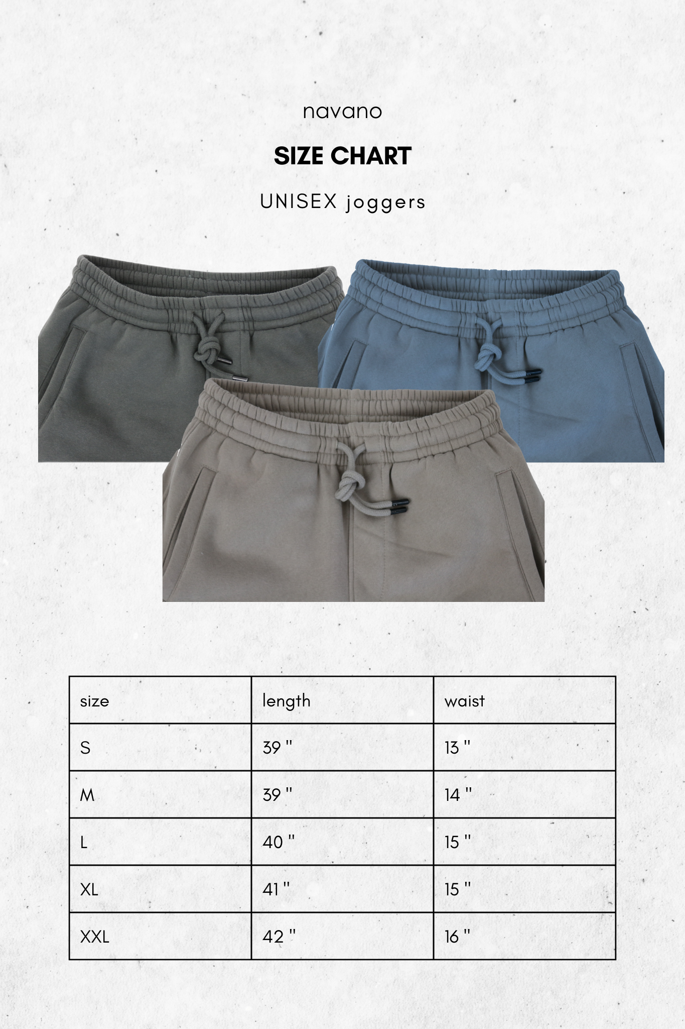 unisex charcoal joggers