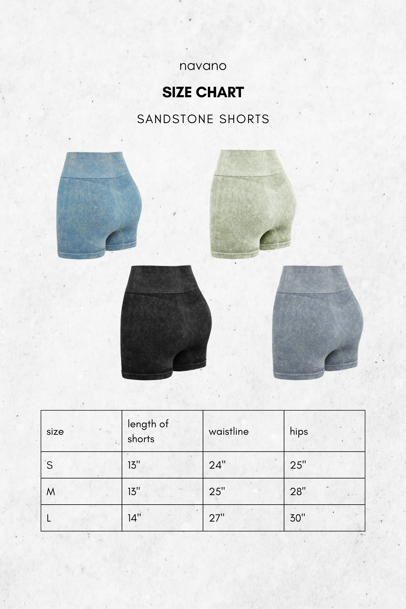 black acid wash shorts
