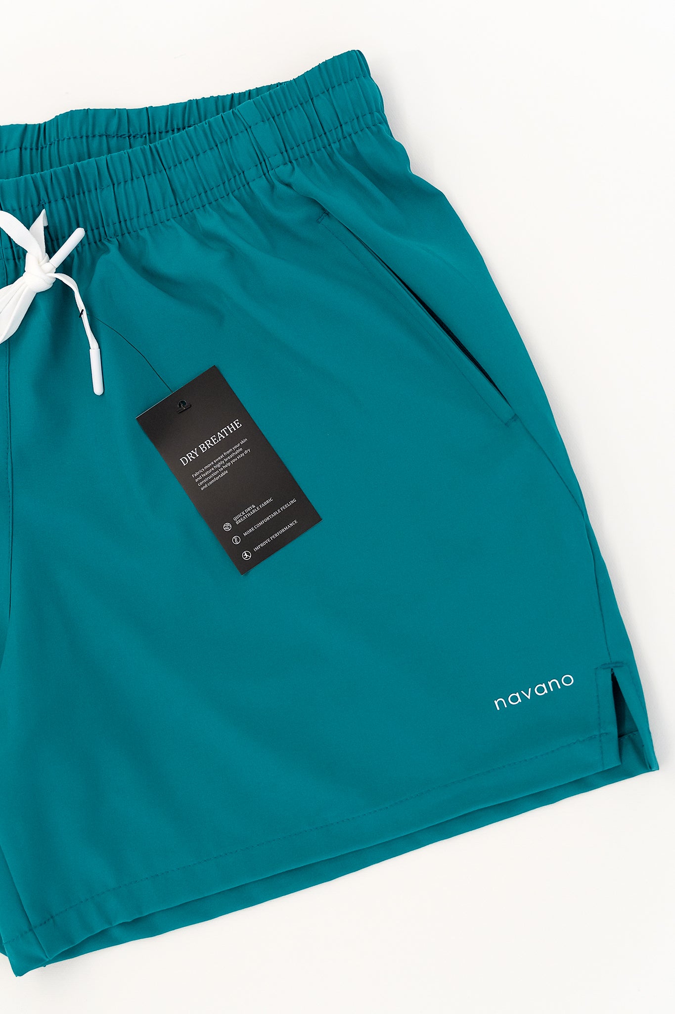 teal gym shorts