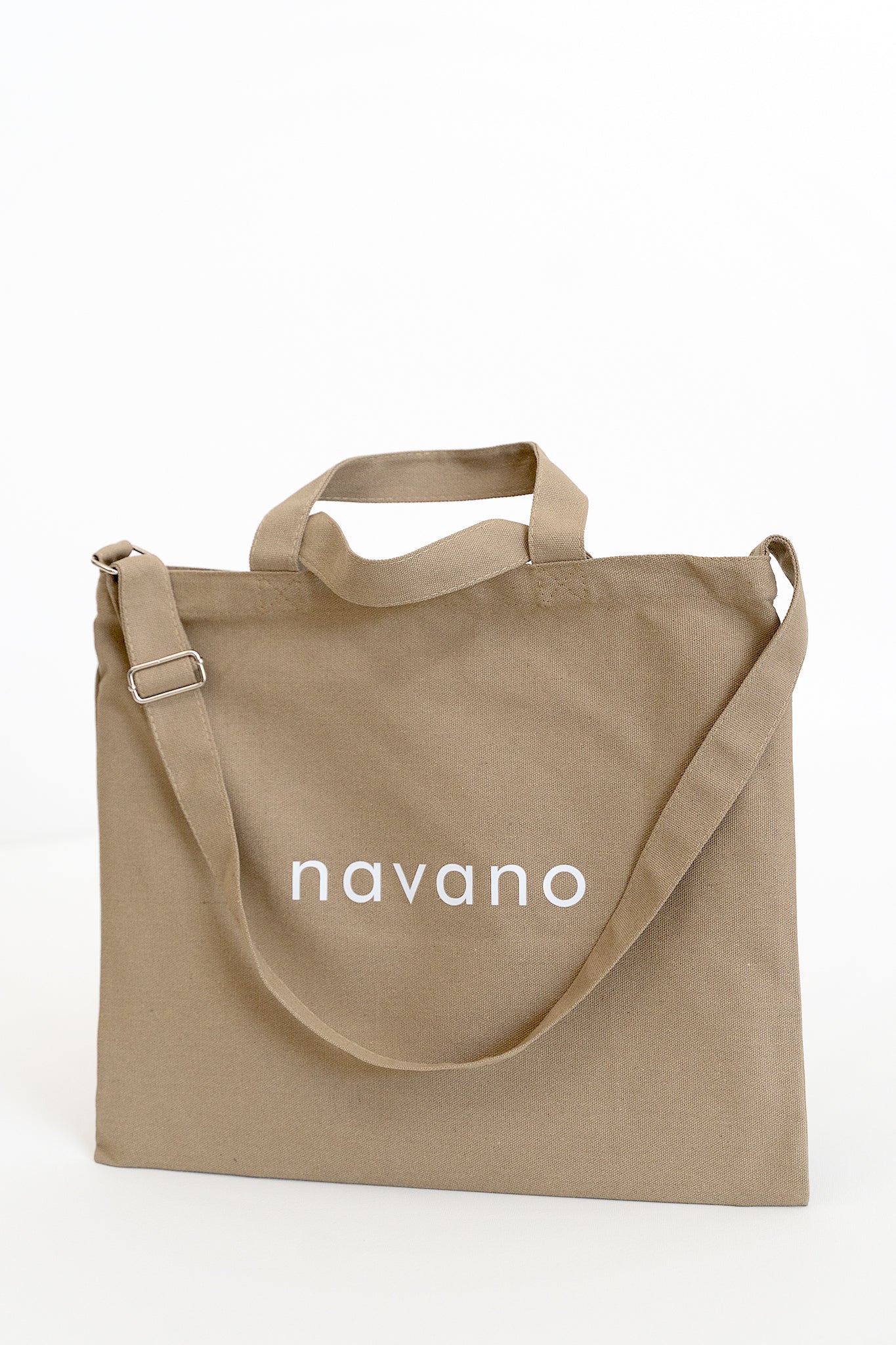 beige cotton tote bag – everyday carry with adjustable strap