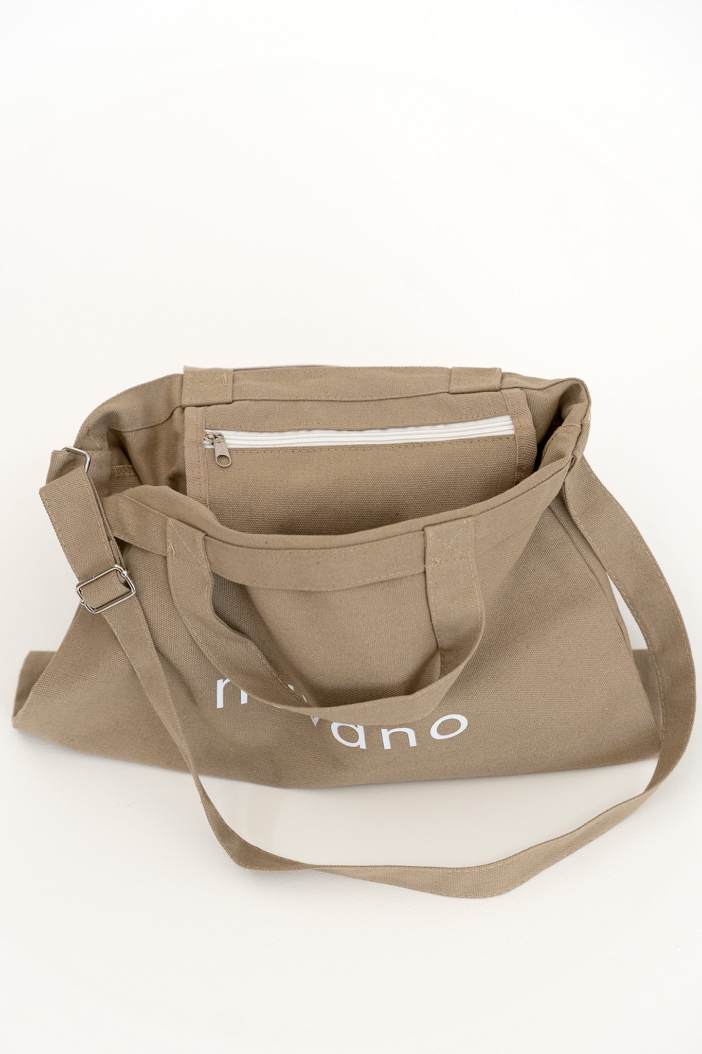 beige cotton tote bag – everyday carry with adjustable strap