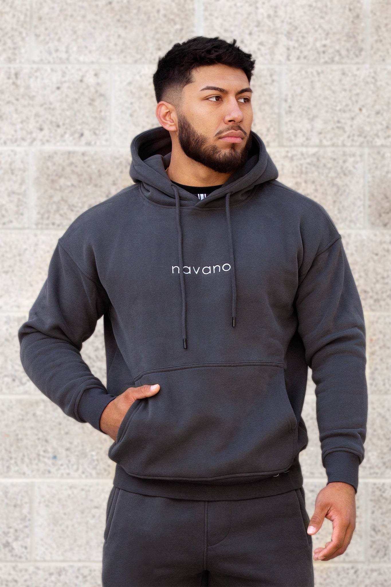 unisex oversized charcoal hoodie