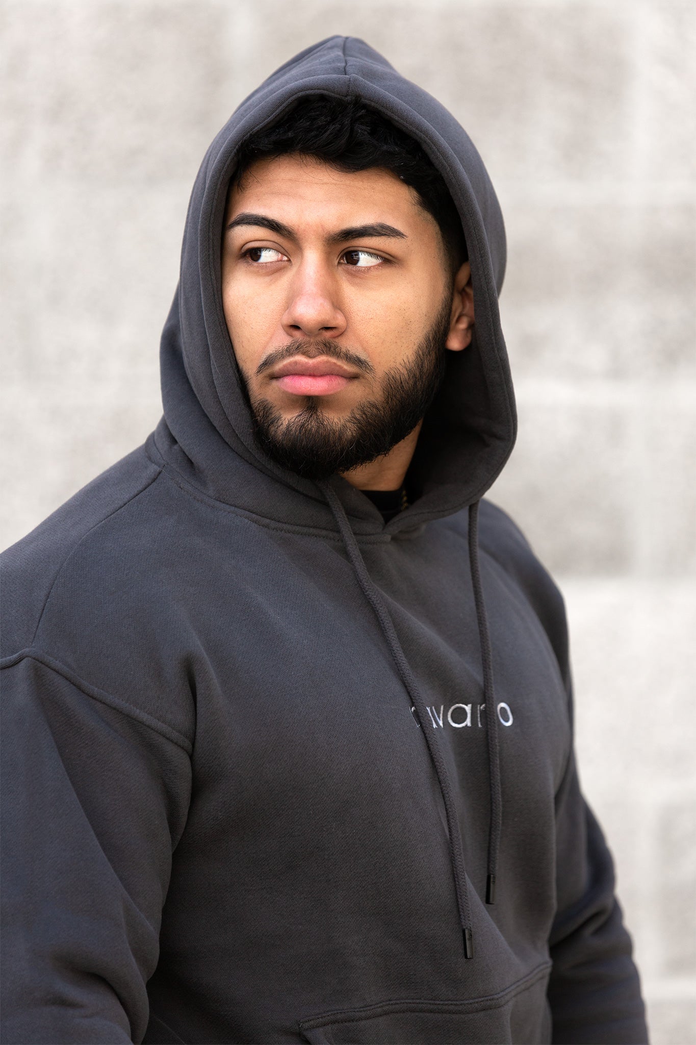 unisex oversized charcoal hoodie