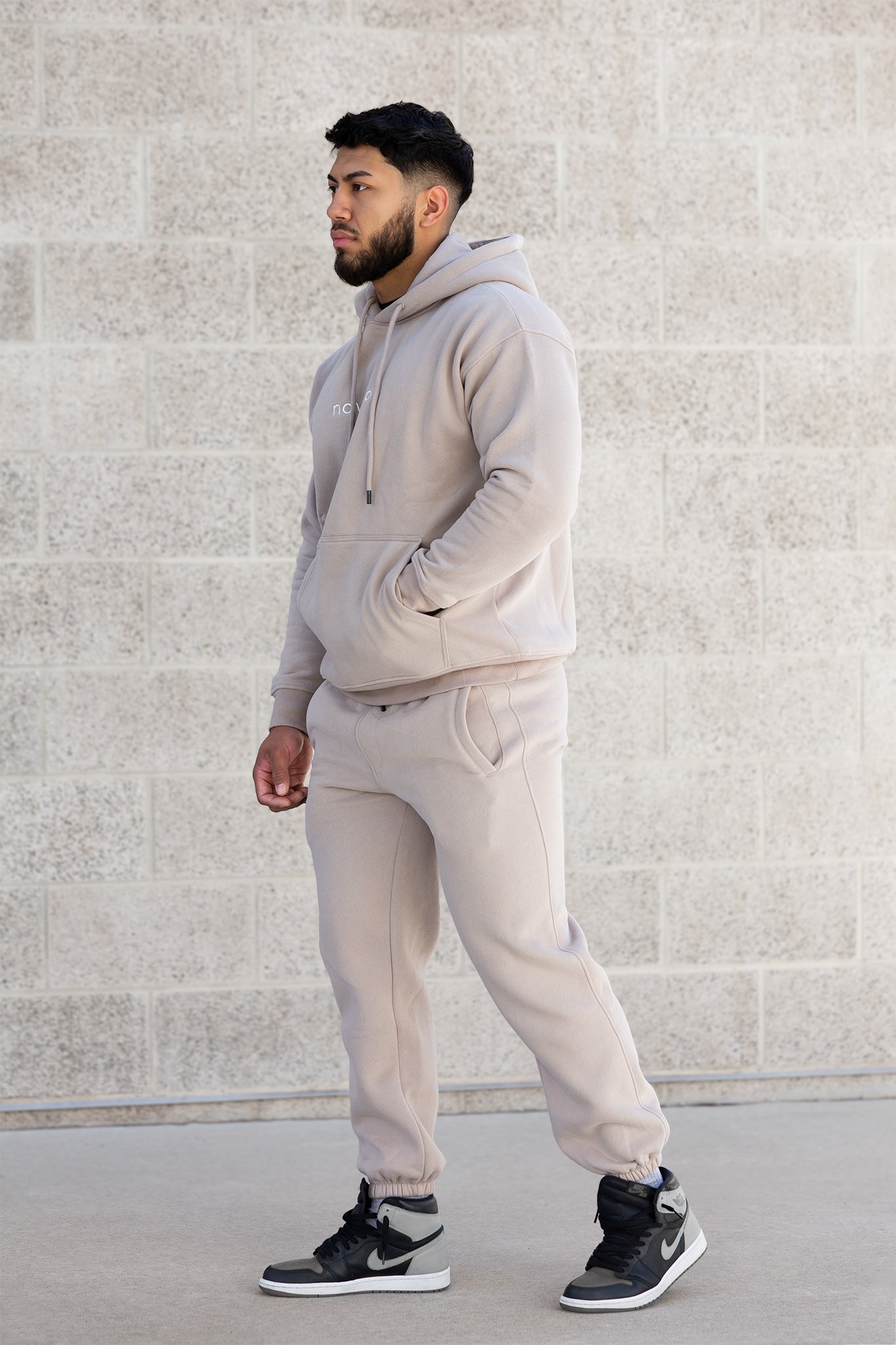 unisex beige joggers