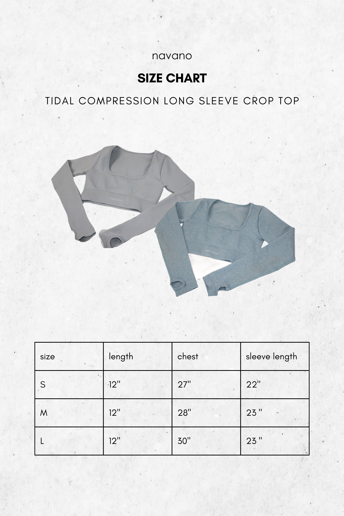 tidal compression long sleeve crop top