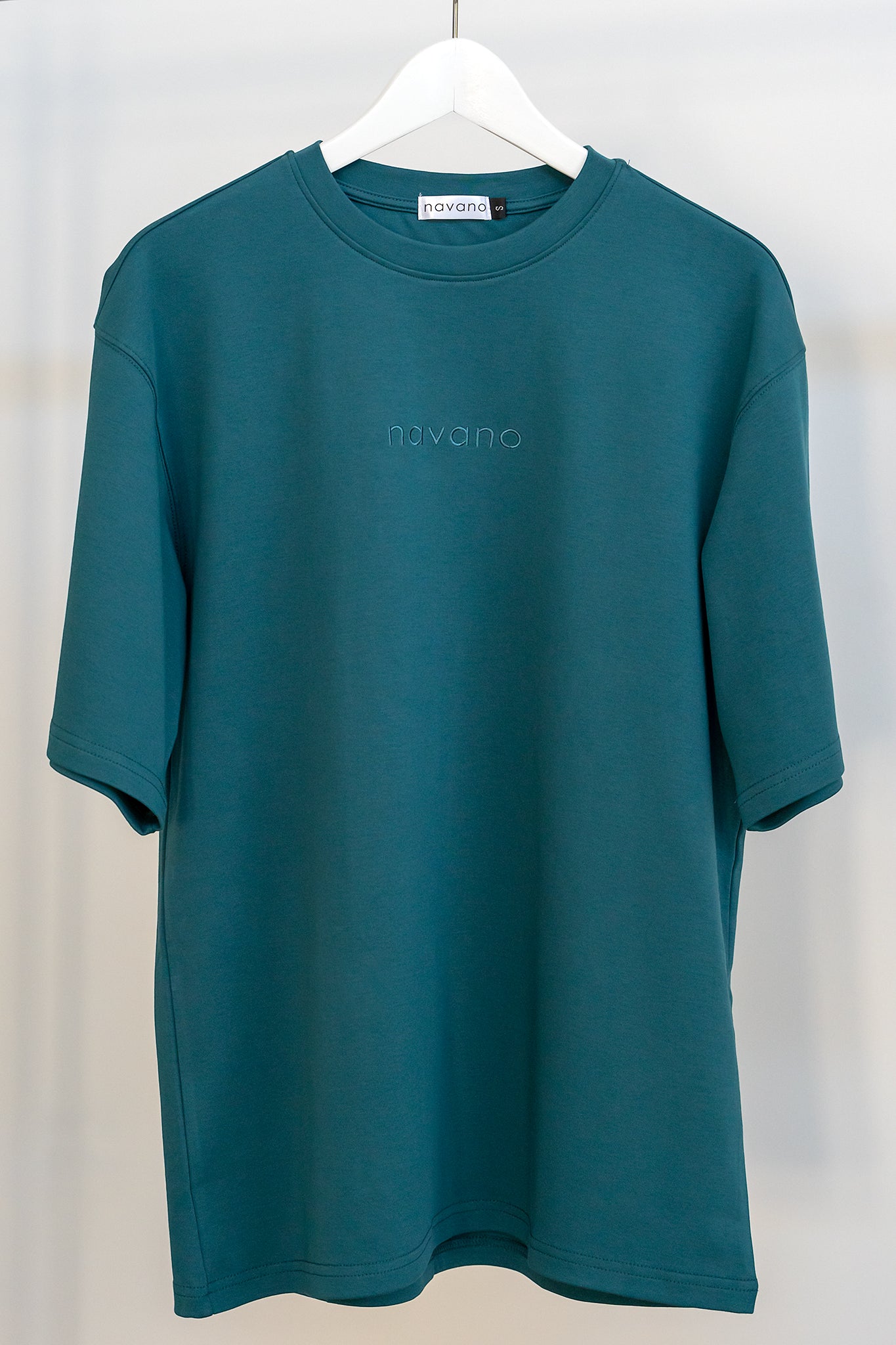 teal oversized gym shirt