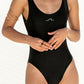 black one piece bathing suit