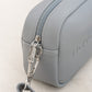 grey vegan cross body bag