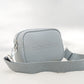 grey vegan cross body bag