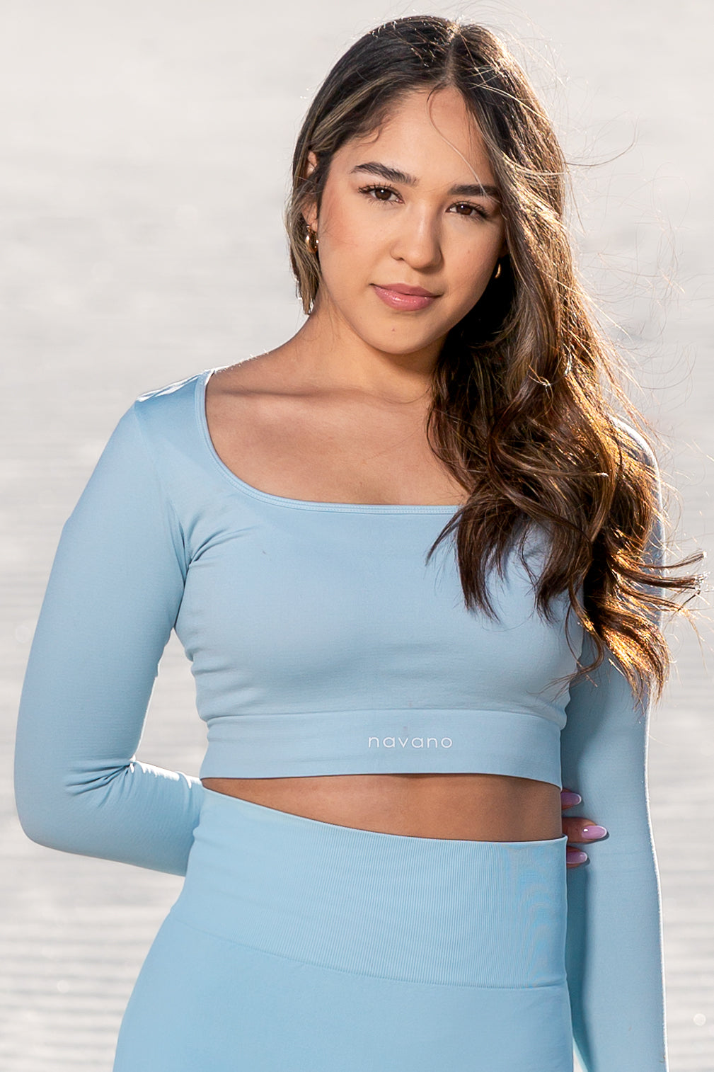 tidal comfort long sleeve crop top