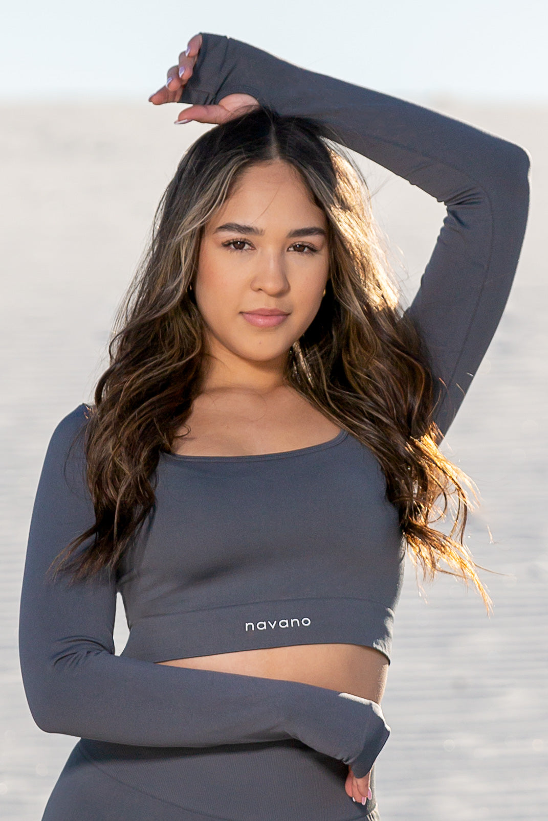 tidal comfort long sleeve crop top