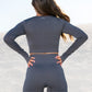 tidal comfort long sleeve crop top