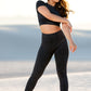 black acid wash crop top