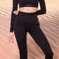 black seamless leggings