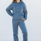 unisex oversized blue hoodie