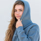 unisex oversized blue hoodie
