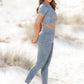 sky grey acid wash seamless leggings