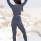 lavender grey seamless leggings